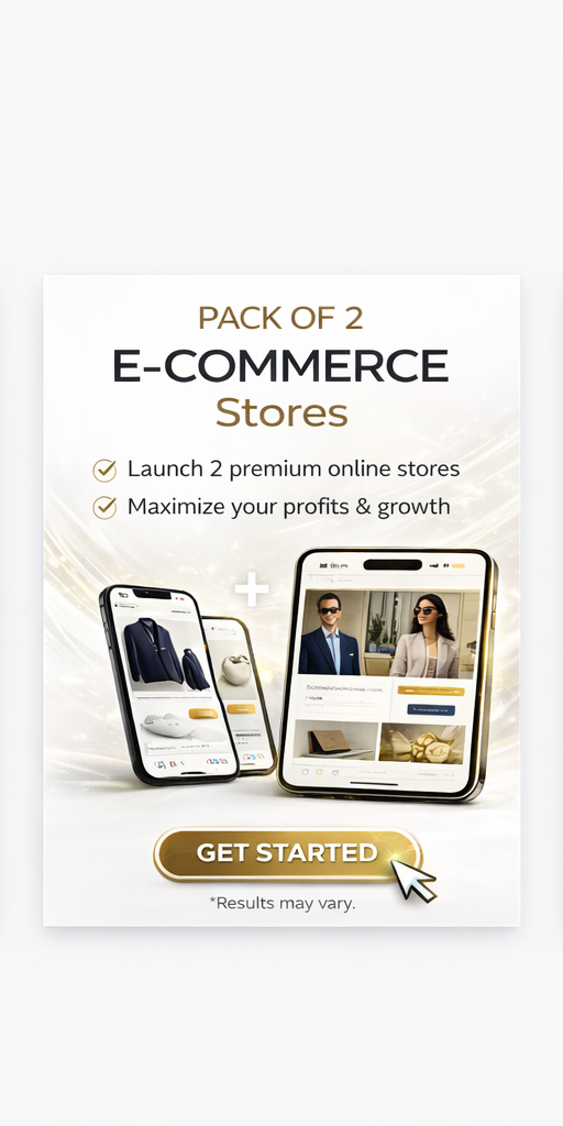 PACK Création de 2 Site Web E-commerce